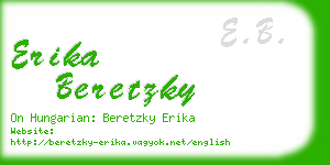 erika beretzky business card